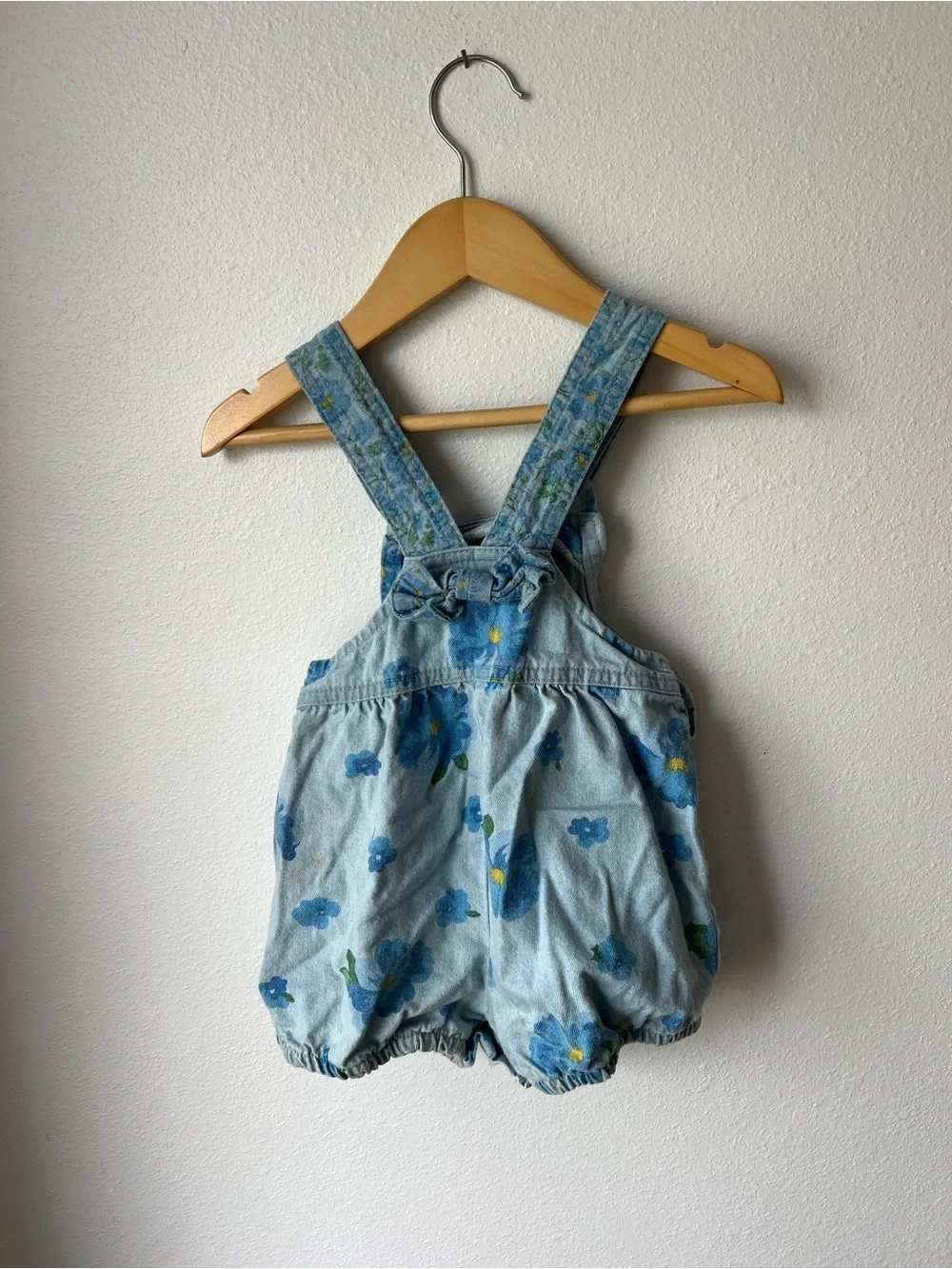 OSHKOSH | Vintage Floral Overalls w/ Bow Back Detail | 3T